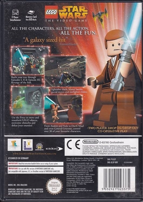 Lego Star Wars The Video Game - Nintendo GameCube (B Grade) (Genbrug)